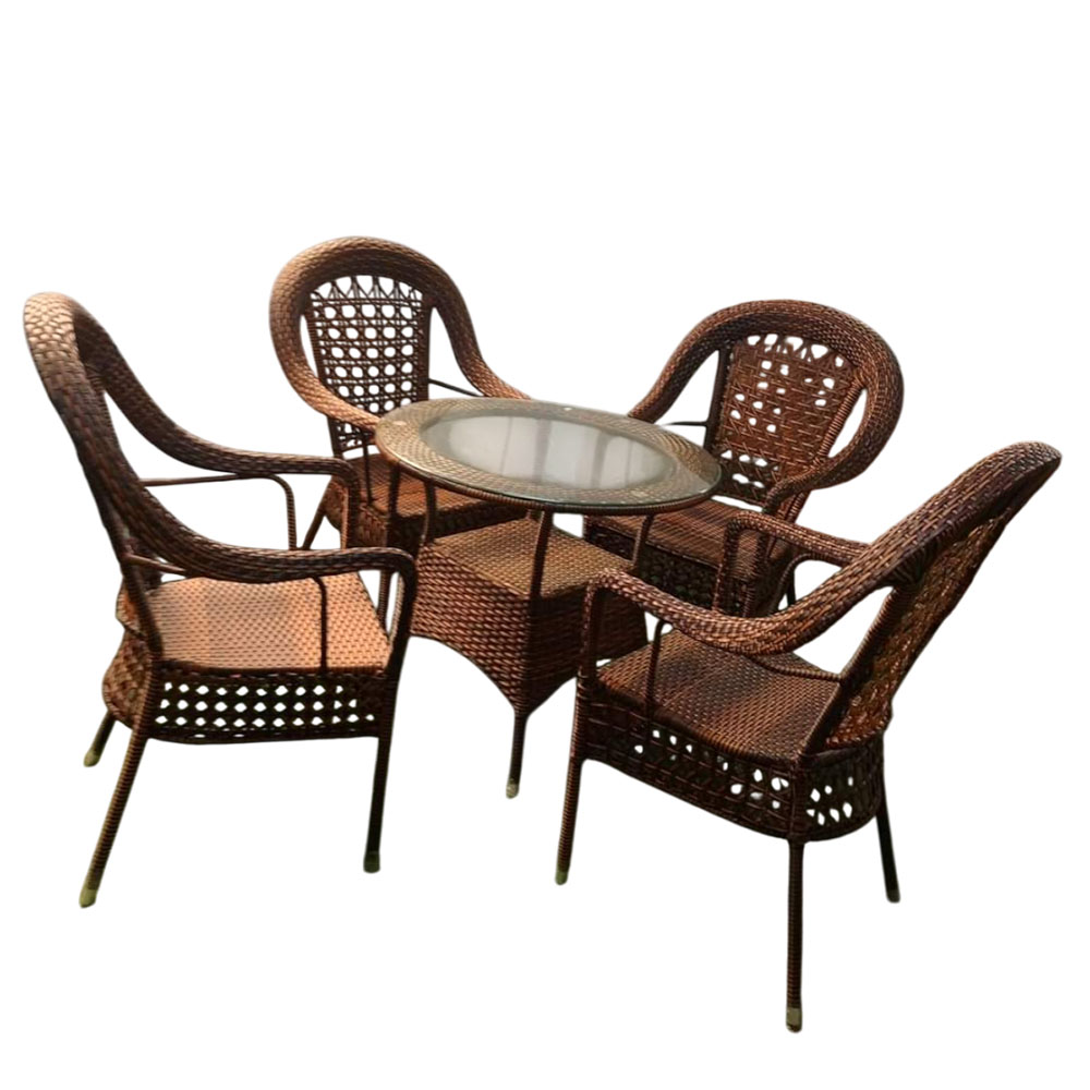 6 4 Seater Rattan Set - Image 1