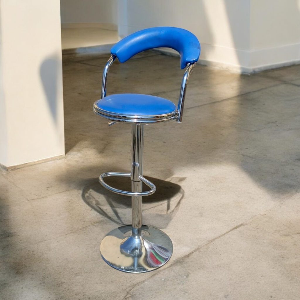 Blue-Bar-Stool-1024x1024 Blue Bar Stool - Image 1