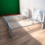 White Metallic Beds