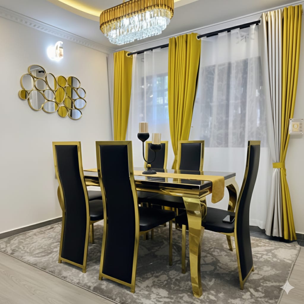 IMG-20251203-WA0011 Marble Top Dining Table - Image 1