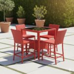 Outdoor Red Raised Set