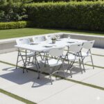 6 Seater Foldable Plastic Set
