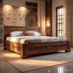 Antique Mahogany Bed
