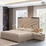 White Buttoned Bed