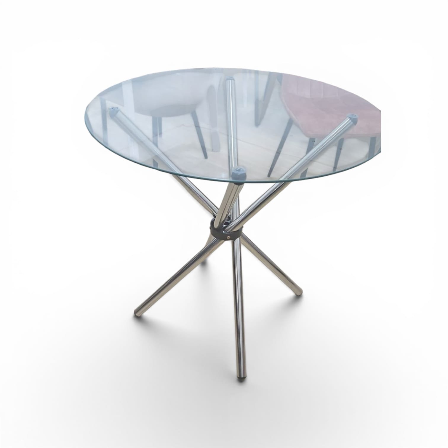 2026/05/1000115547.jpg Clear Glass Round Table 80cm - Image 1