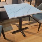 Restaurant Table 700 by 700cm diameter 
laminated waterproof board